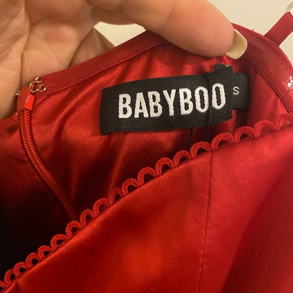 Babyboo POPPY MINI DRESS - RED - Picture 9 of 12